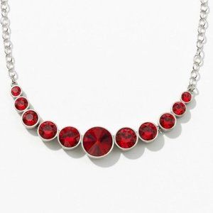 Touchstone Crystal - Spot On Necklace Scarlet